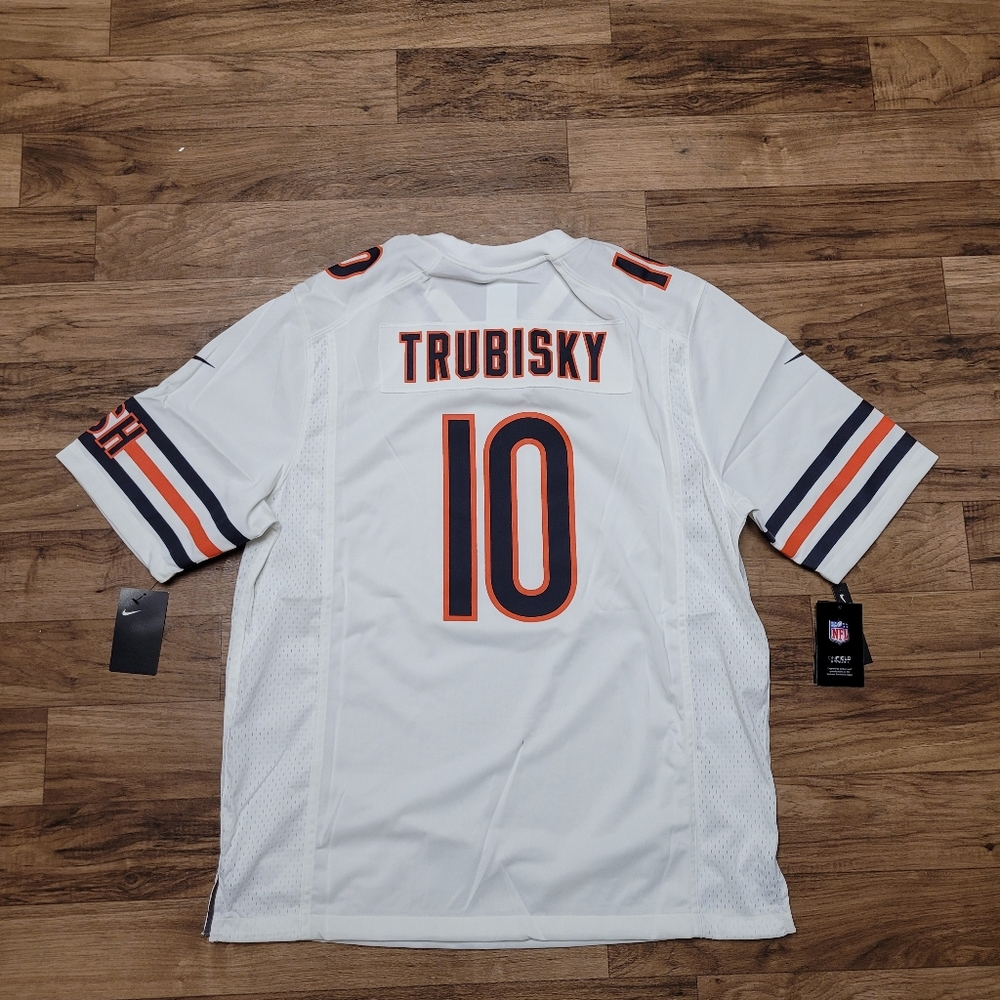 Nwt! Nike Men's Game Football Jersey NFL Chicago Bears (Mitch Trubisky) - Picture 5 of 11